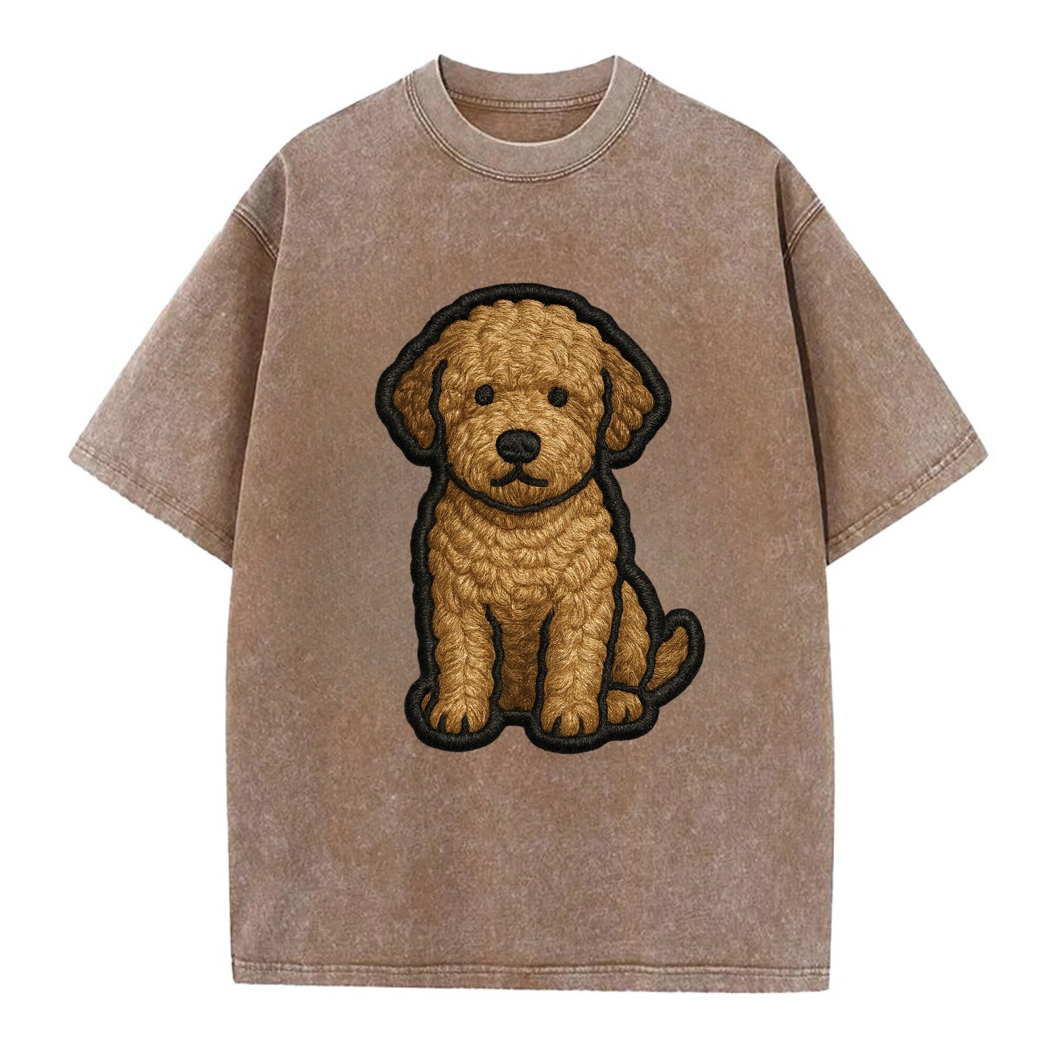 Lagotto Romagnolo - Modern truffle hunte - Vintage T-shirt - Brown