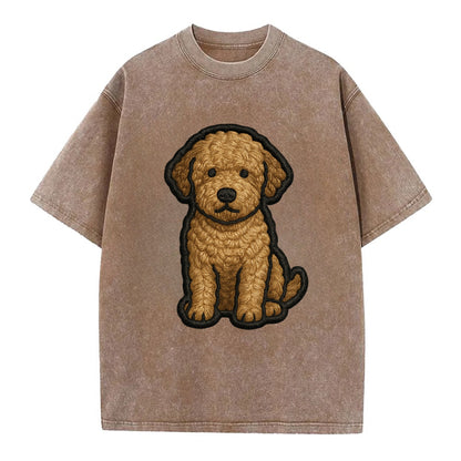 Lagotto Romagnolo - Modern truffle hunte - Vintage T-shirt - Brown