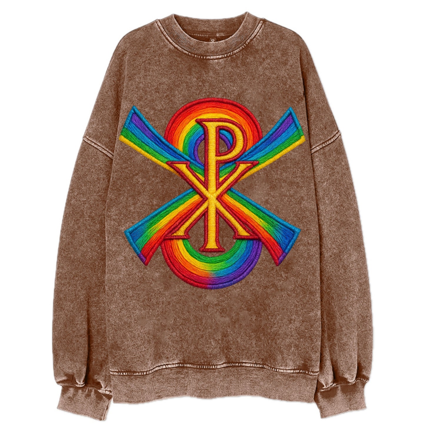 Chi Rho  - Vintage Sweatshirt - Brown
