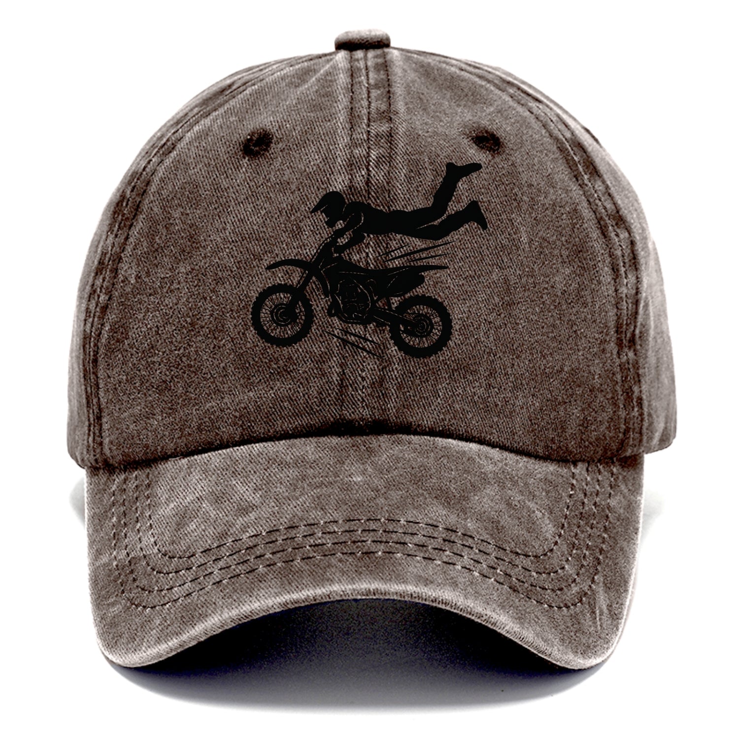 Motocross rider airborne trick - Classic Cap - Brown