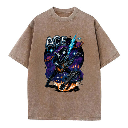 Ace Birthday Celebration - Vintage T-shirt - Brown