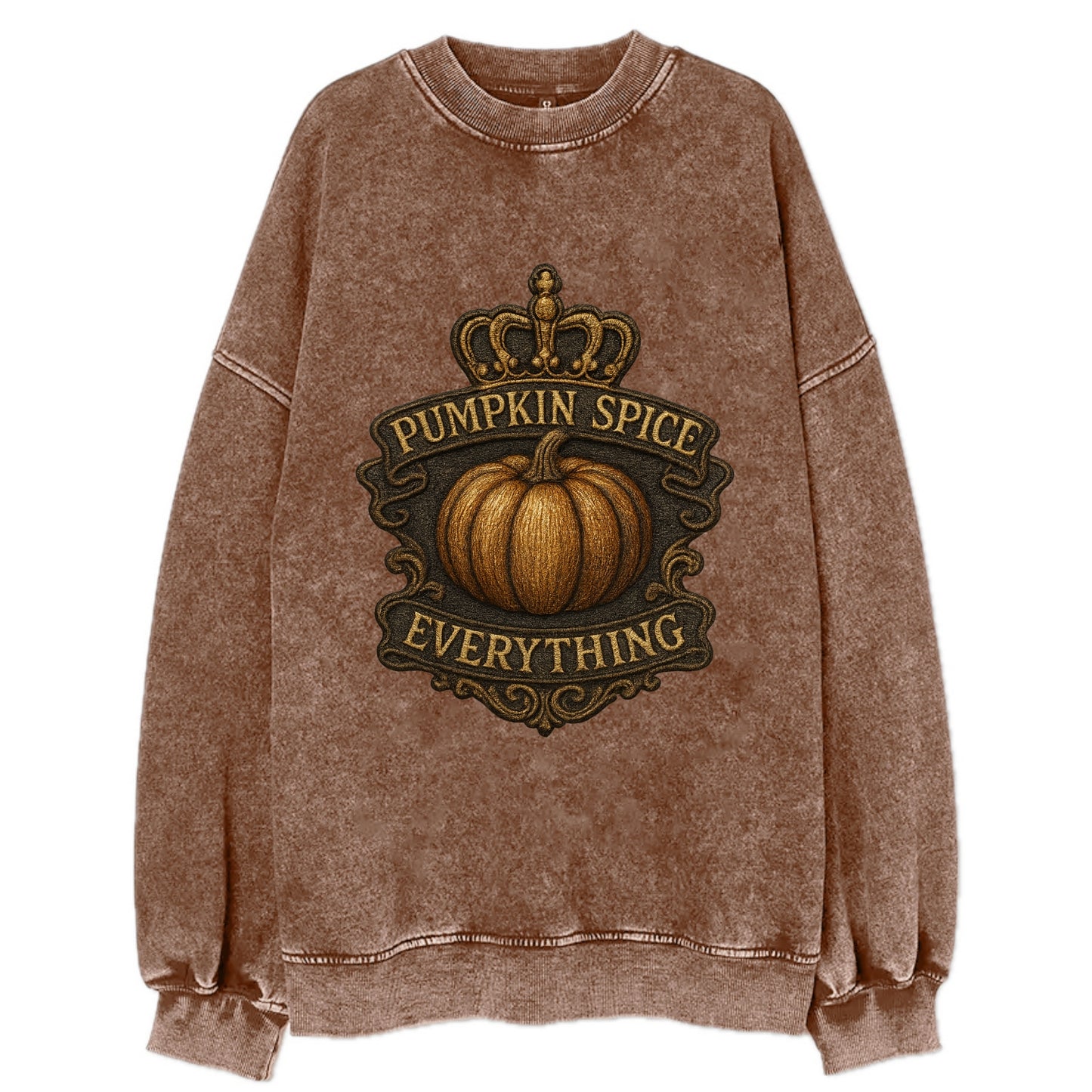 Pumpkin Spice Everything  - Vintage Sweatshirt - Brown