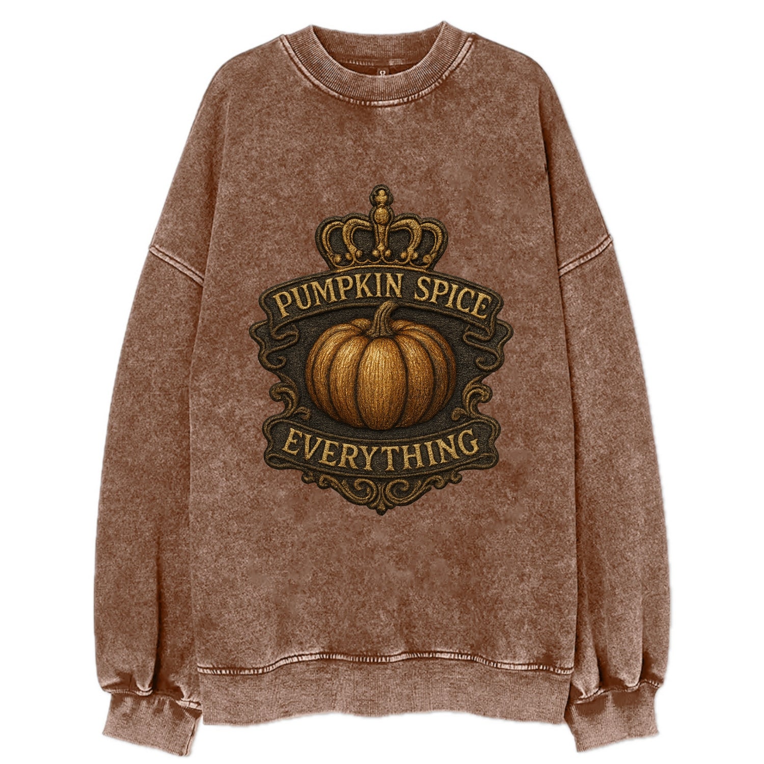 Pumpkin Spice Everything  - Vintage Sweatshirt - Brown