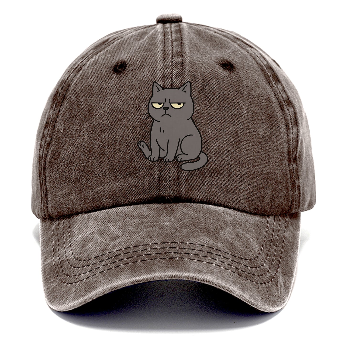 The Cat Judging Silently - Classic Cap - Brown