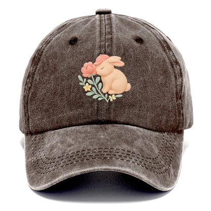 Peach Bunny - Classic Cap - Brown