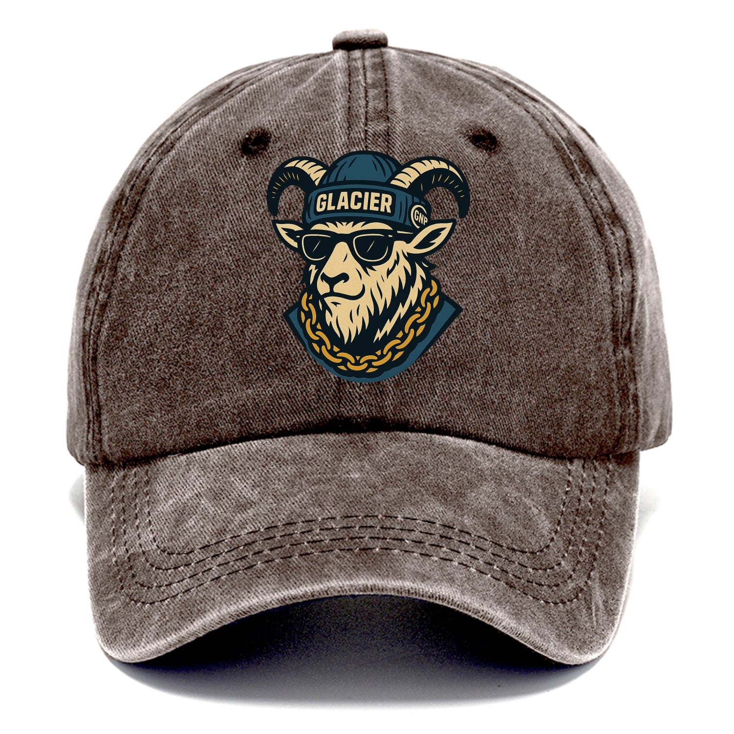Glacier Mountain Goat - Classic Cap - Brown