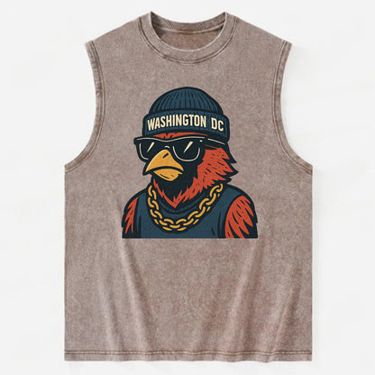 "cardinal" "washington Dc" "dc" "navy" "us East" - Vintage Washed Tank - Brown