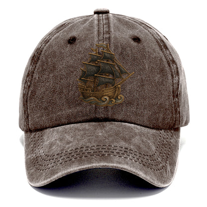 Pirate Ship  - Classic Cap - Brown