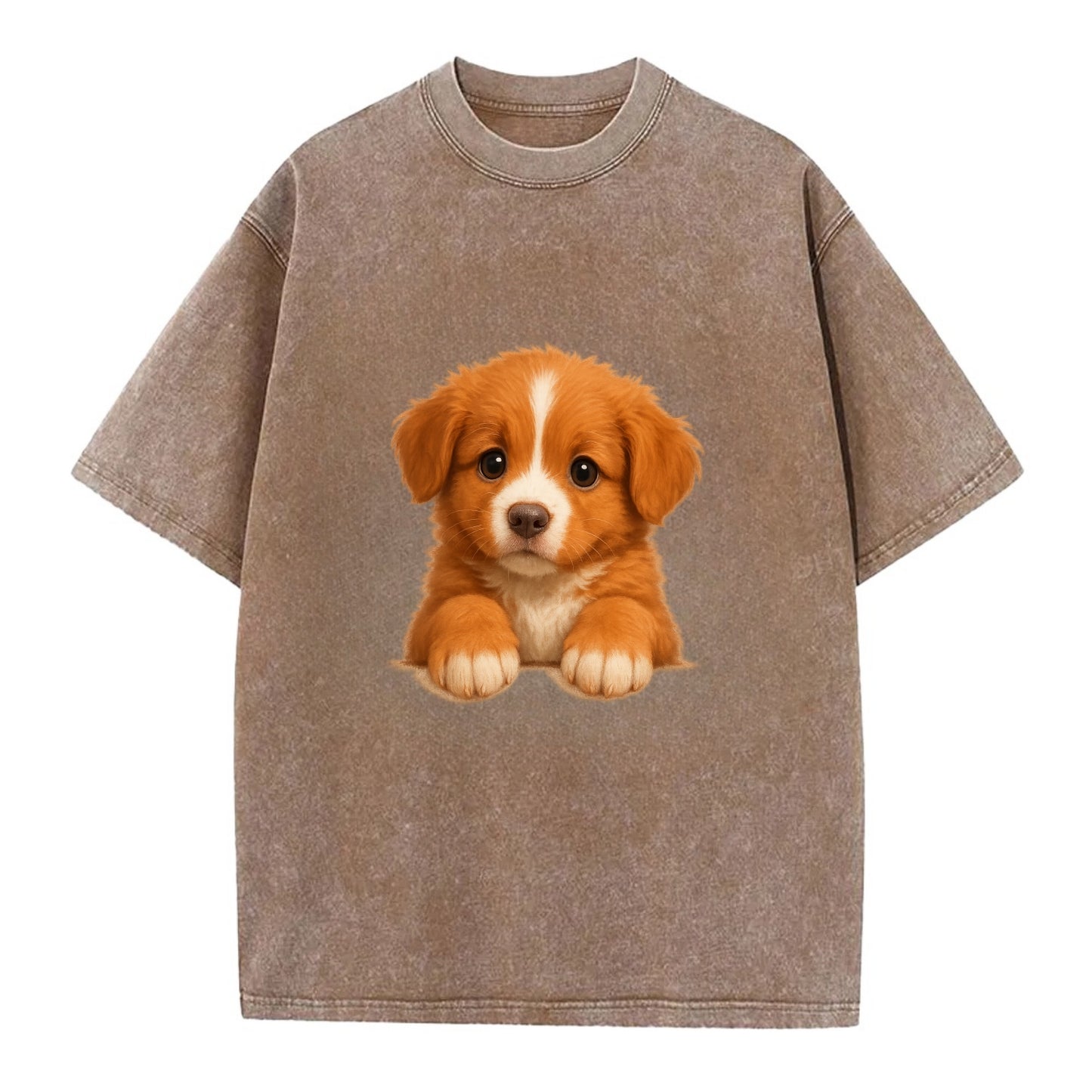 Nova Scotia Duck Tolling Retriever  - Vi - Vintage T-shirt - Brown