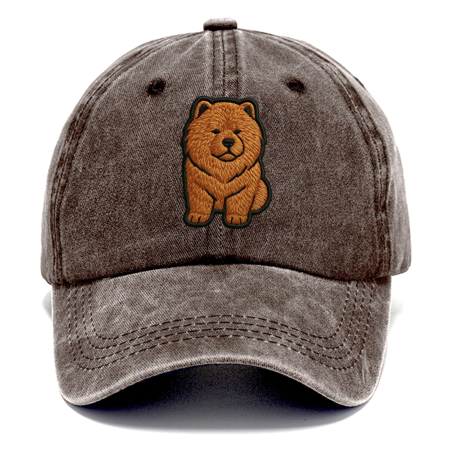 Chow Chow - Trendy lion-mane design with - Classic Cap - Brown
