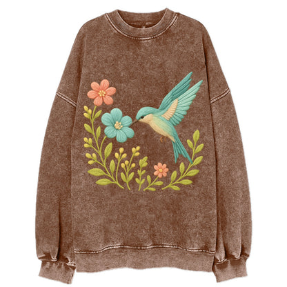 Mint Bee-Eater - Vintage Sweatshirt - Brown