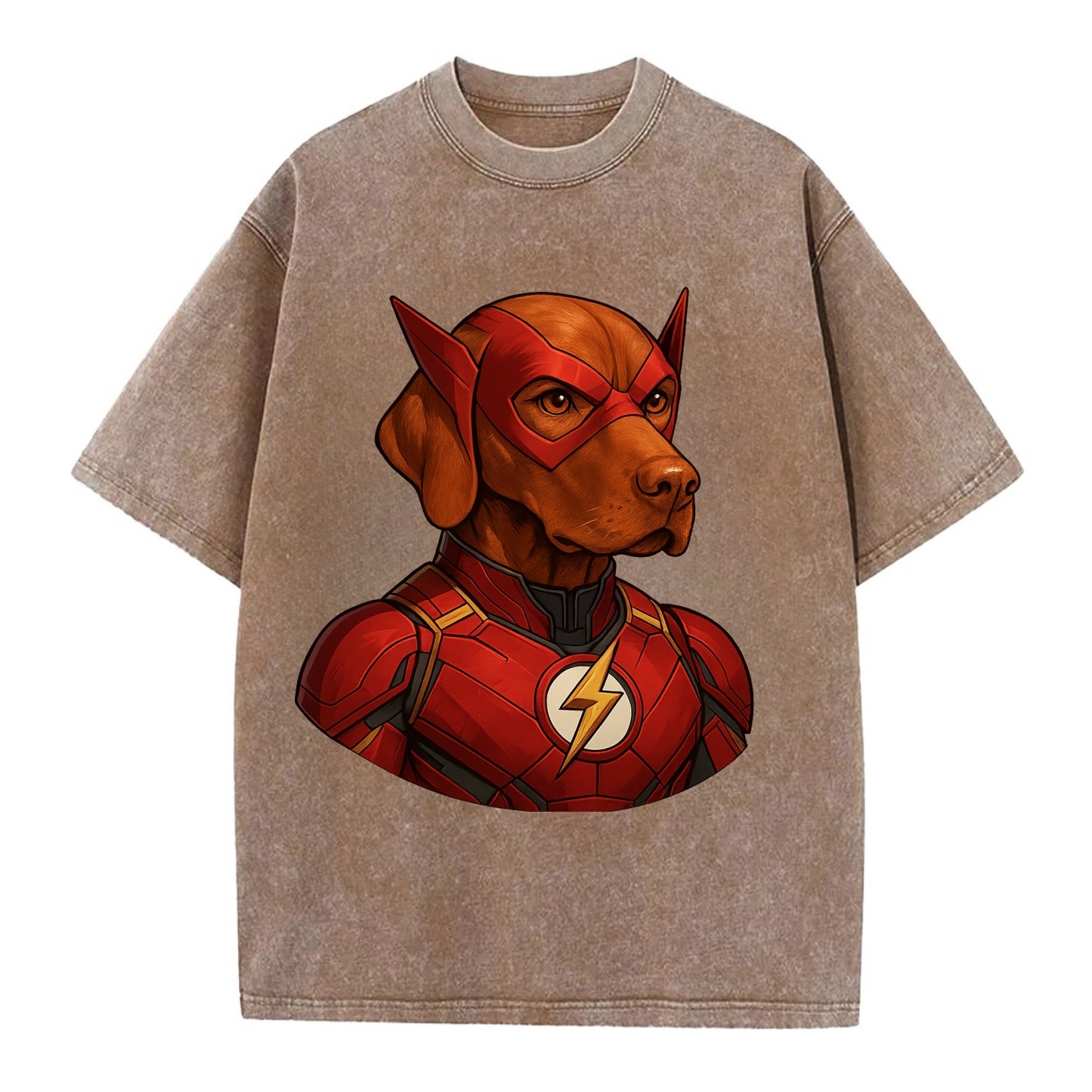 Vizsla Speed Hero  - Vintage T-shirt - Brown