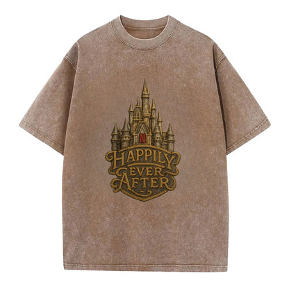 Happily Ever After  - Vintage T-shirt - Brown