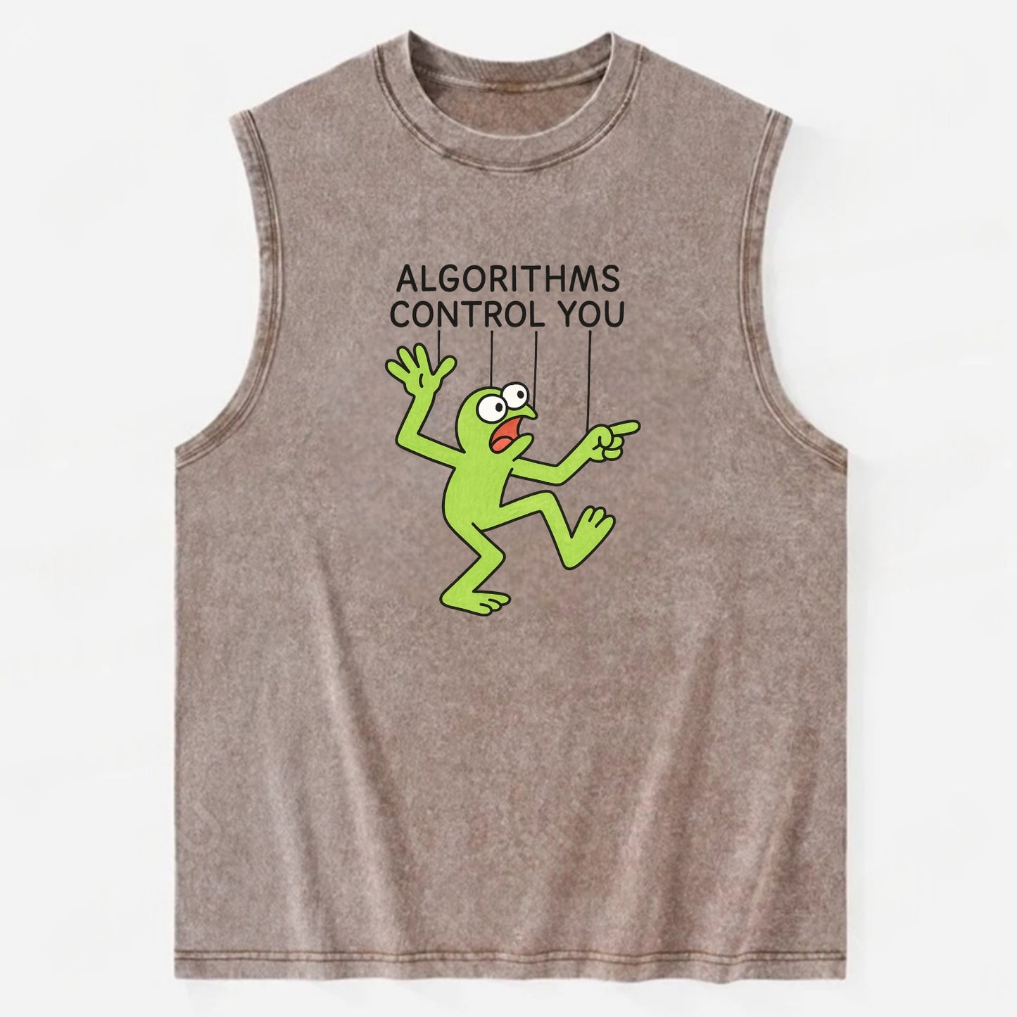 Whiskey Barrel  - Vintage Washed Tank - Brown