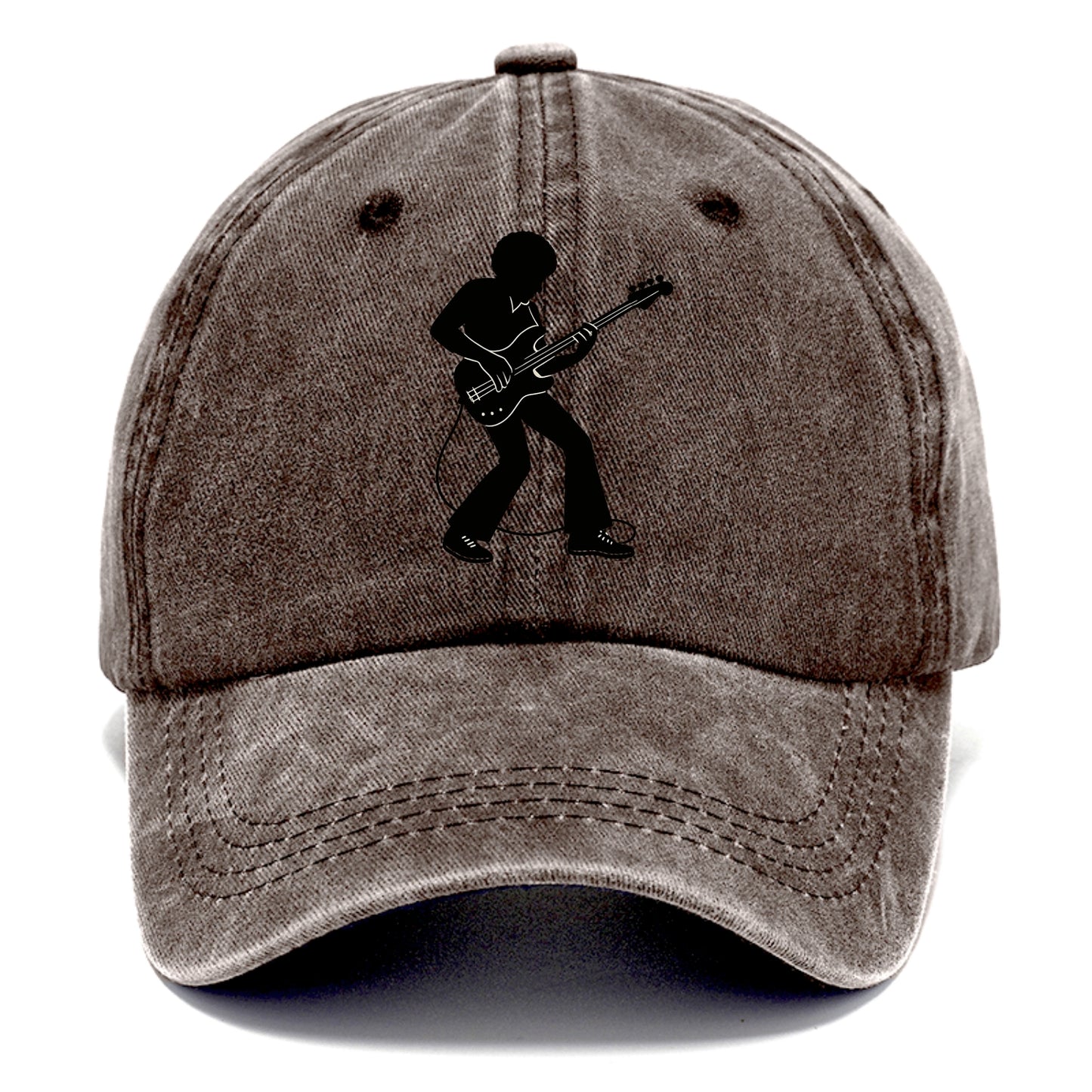 Bass guitarist slap technique - Classic Cap - Brown