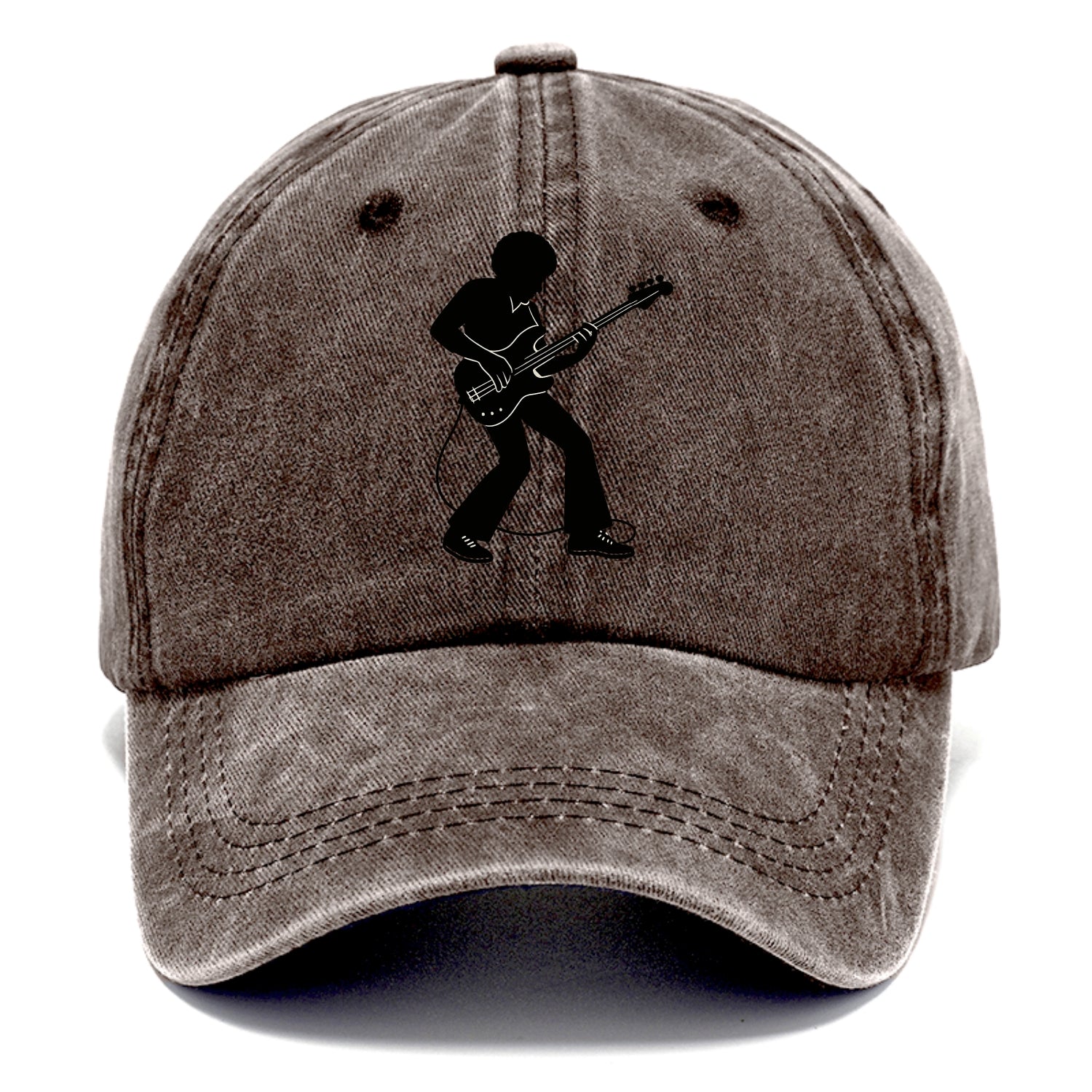 Bass guitarist slap technique - Classic Cap - Brown