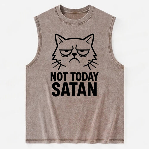 Monday Mood Cat - Vintage Washed Tank