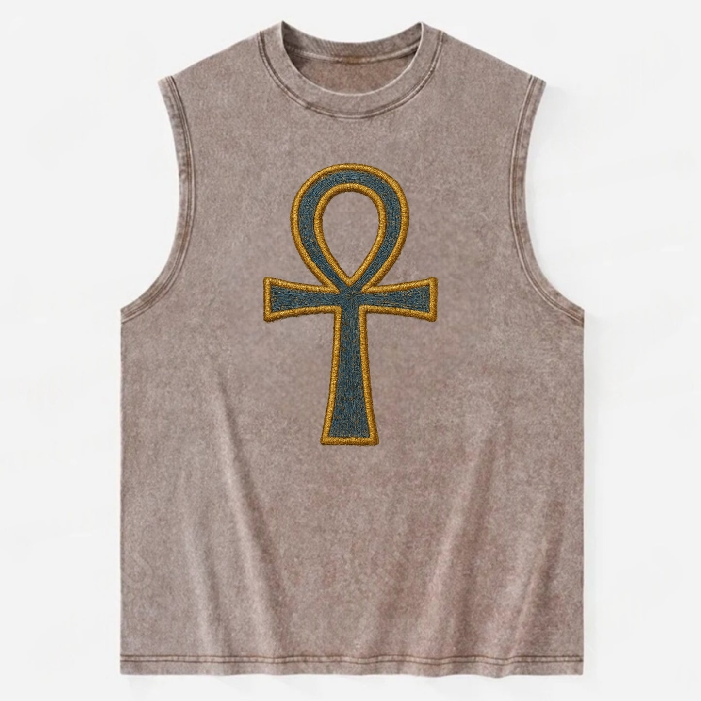 Ankh - Vintage Washed Tank - Brown