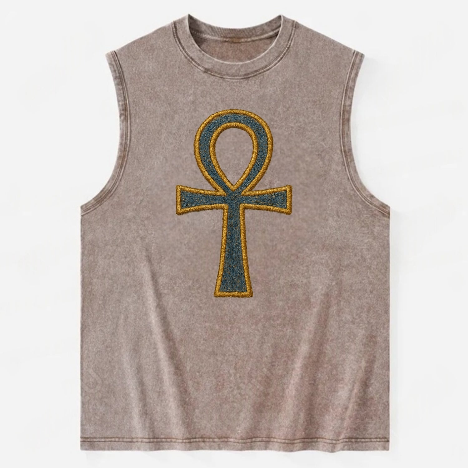 Ankh - Vintage Washed Tank - Brown