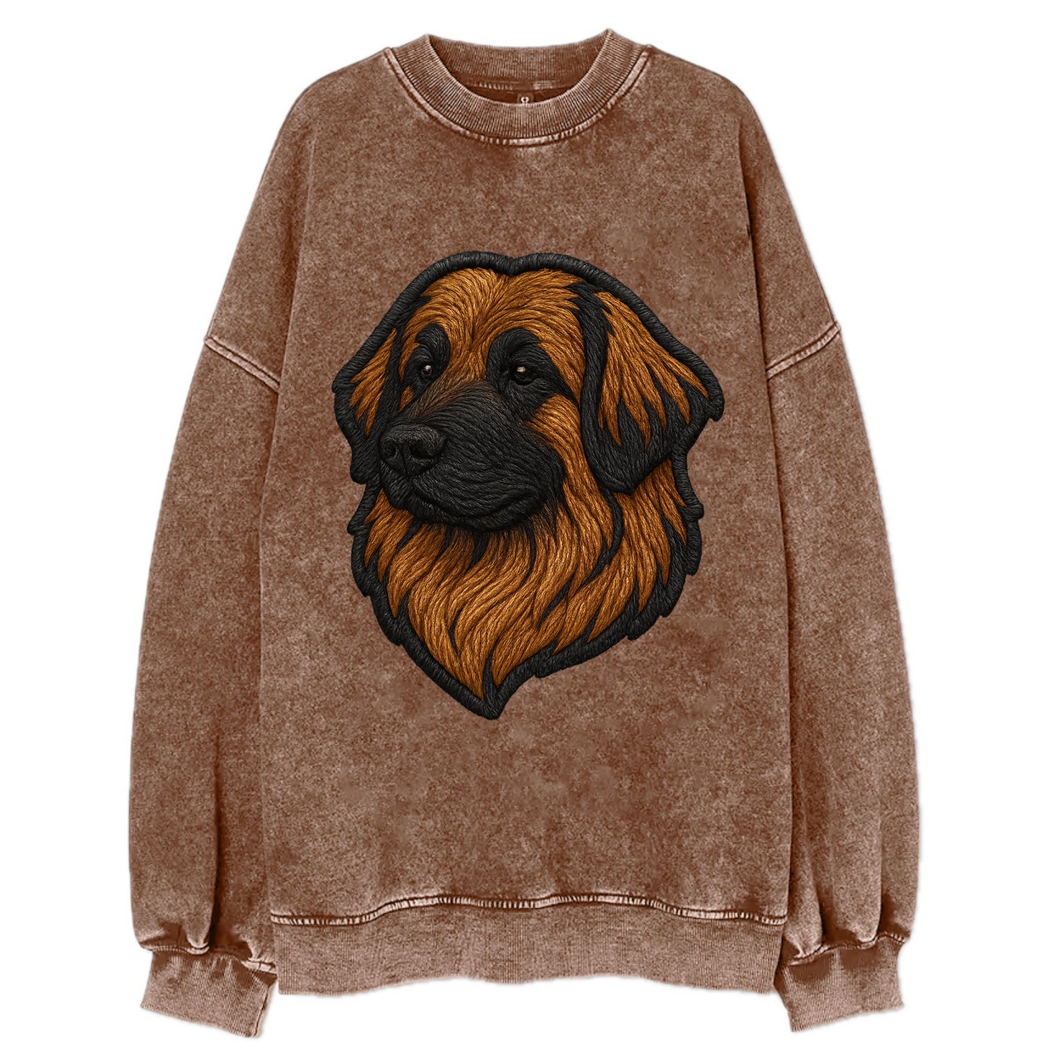 Leonberger - Contemporary lion-mane desi - Vintage Sweatshirt - Brown