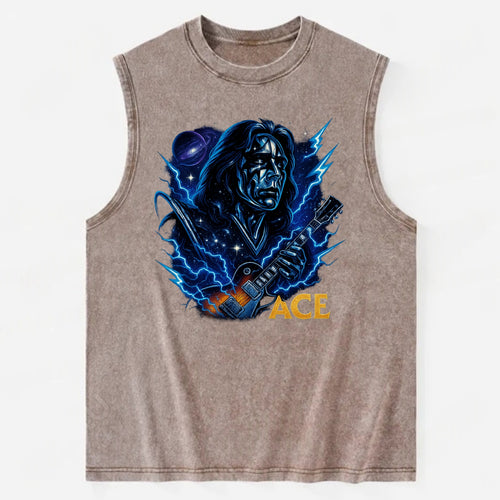 Cosmic Chrome Portrait - Vintage Washed Tank