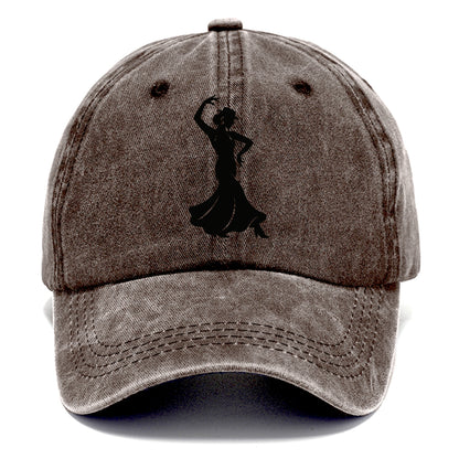 Flamenco dancer passionate stance - Classic Cap - Brown