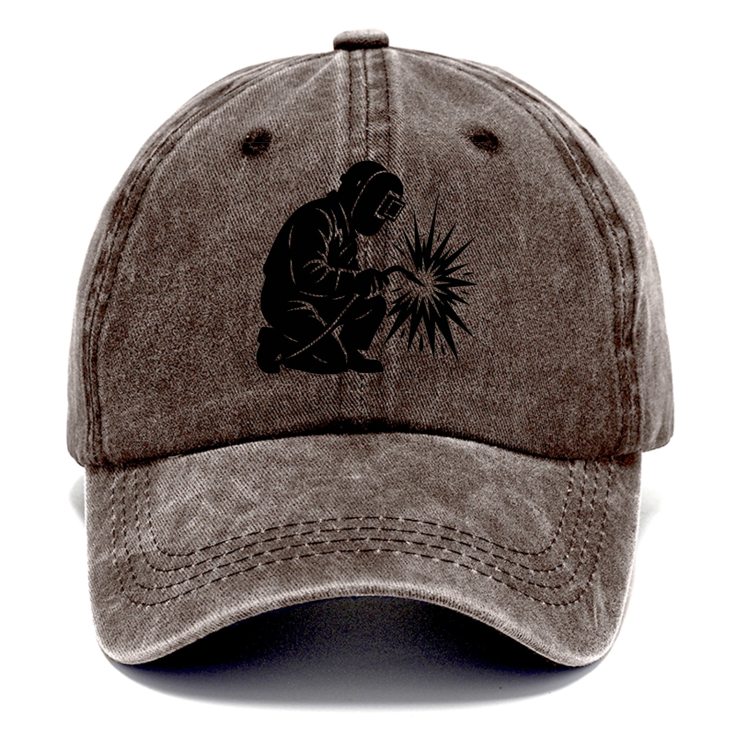 Welder sparks flying dramatically - Classic Cap - Brown