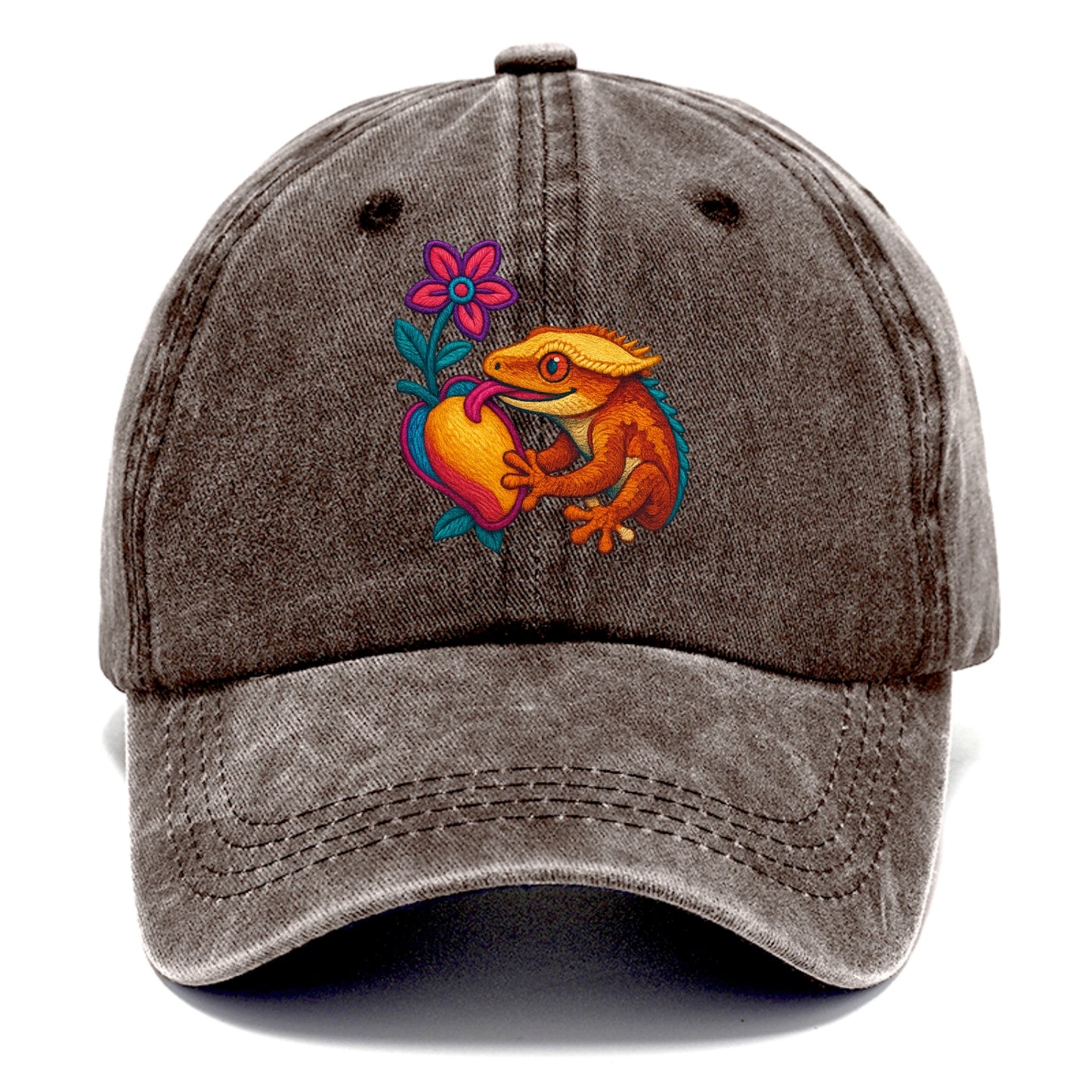Crested Gecko - Classic Cap - Brown