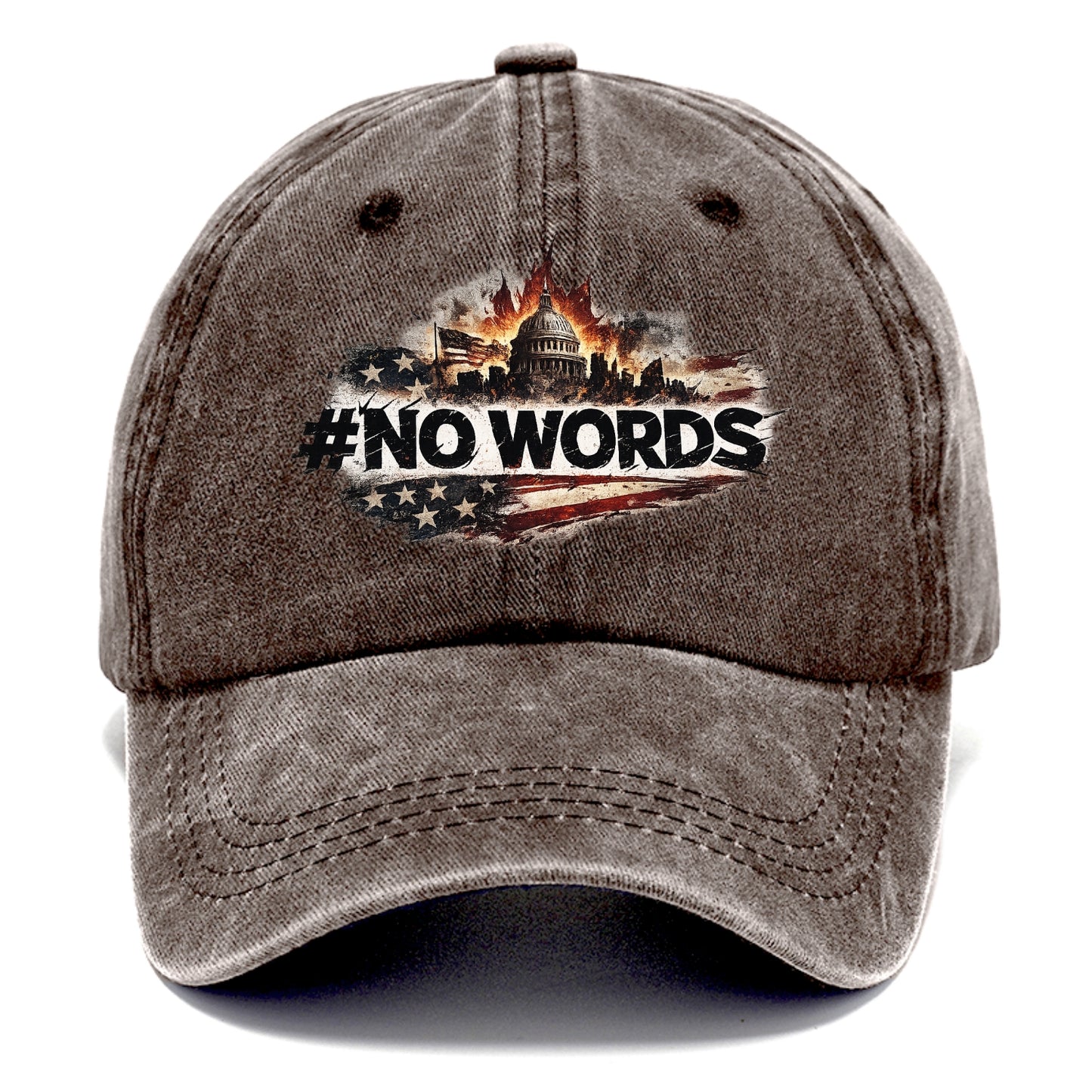 No Words! - Classic Cap - Brown