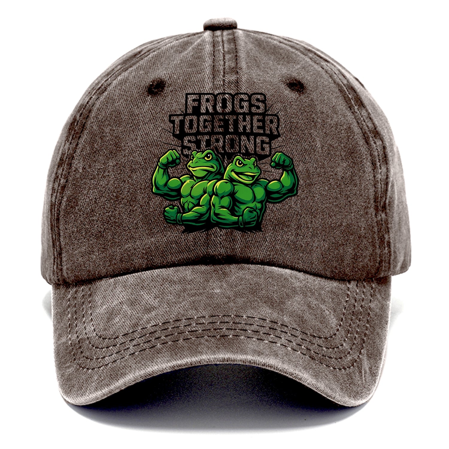 Frogs Together Strong - Classic Cap - Brown