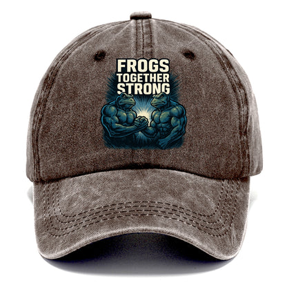 Frogs Together Strong 4 - Classic Cap - Brown
