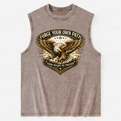 Forge Your Own Path - Vintage Washed Tank - Brown