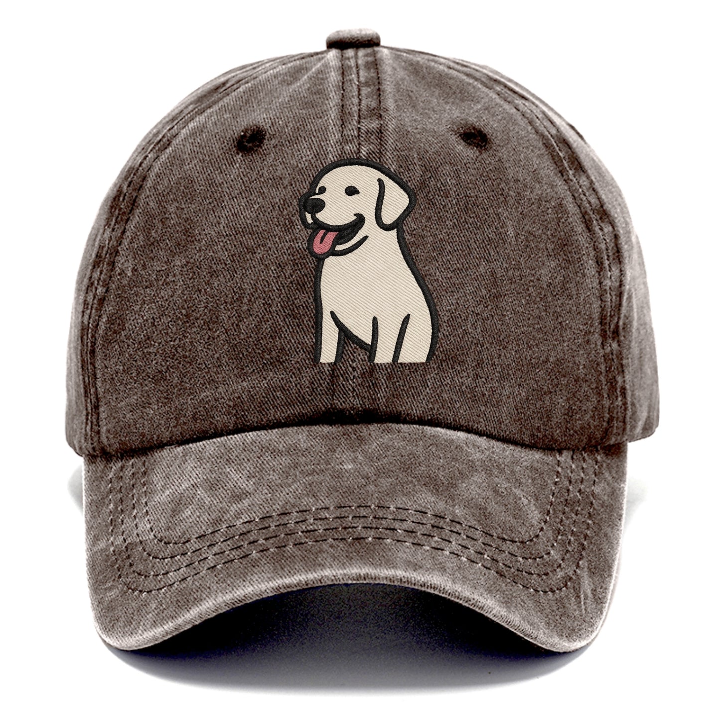 Labrador - Happy panting expression - Classic Cap - Brown