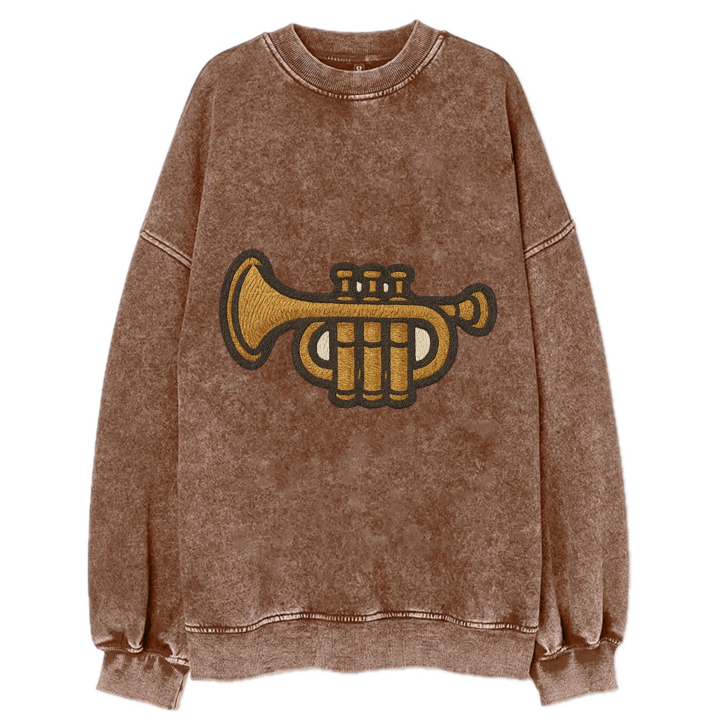 Trumpet  - Vintage Sweatshirt - Brown