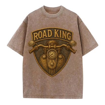 Road King  - Vintage T-shirt - Brown