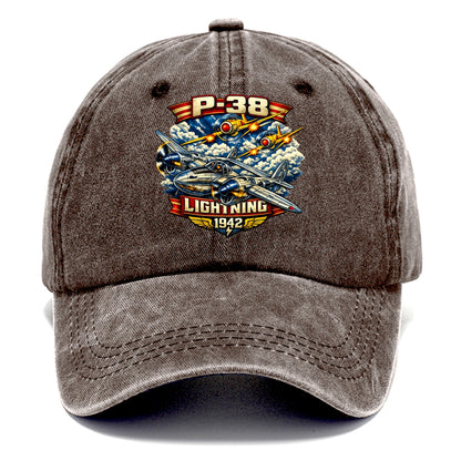 P 38 Lightning - Classic Cap - Brown