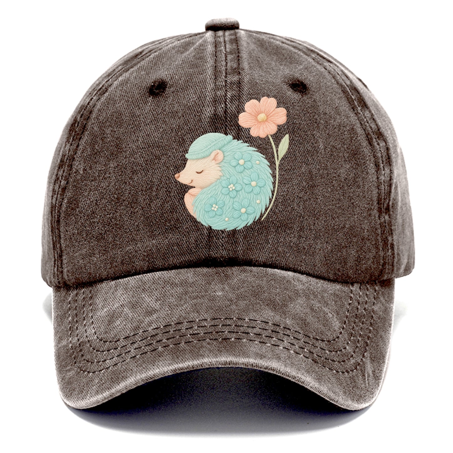Aqua Hedgehog - Classic Cap - Brown