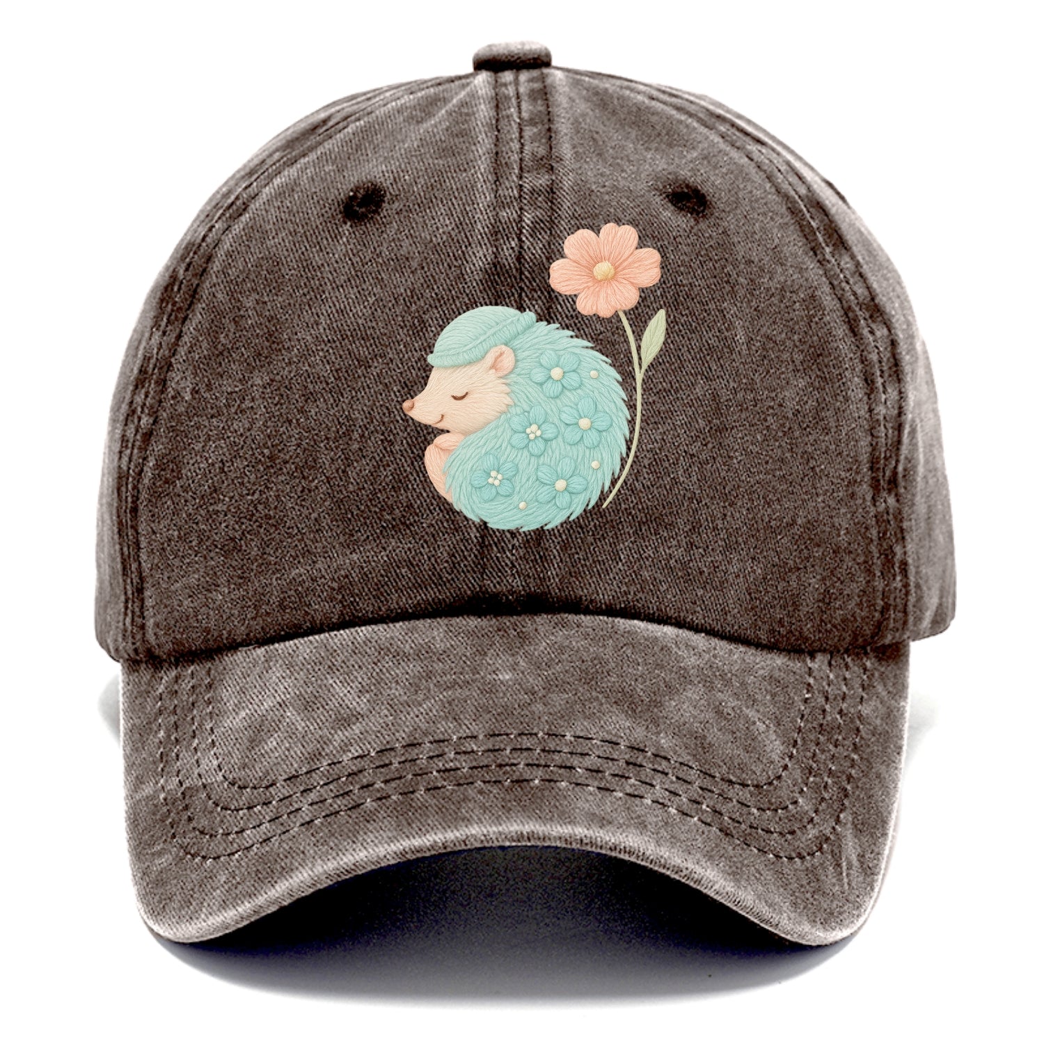 Aqua Hedgehog - Classic Cap - Brown