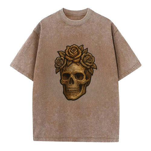 Skull and Roses  - Vintage T-shirt