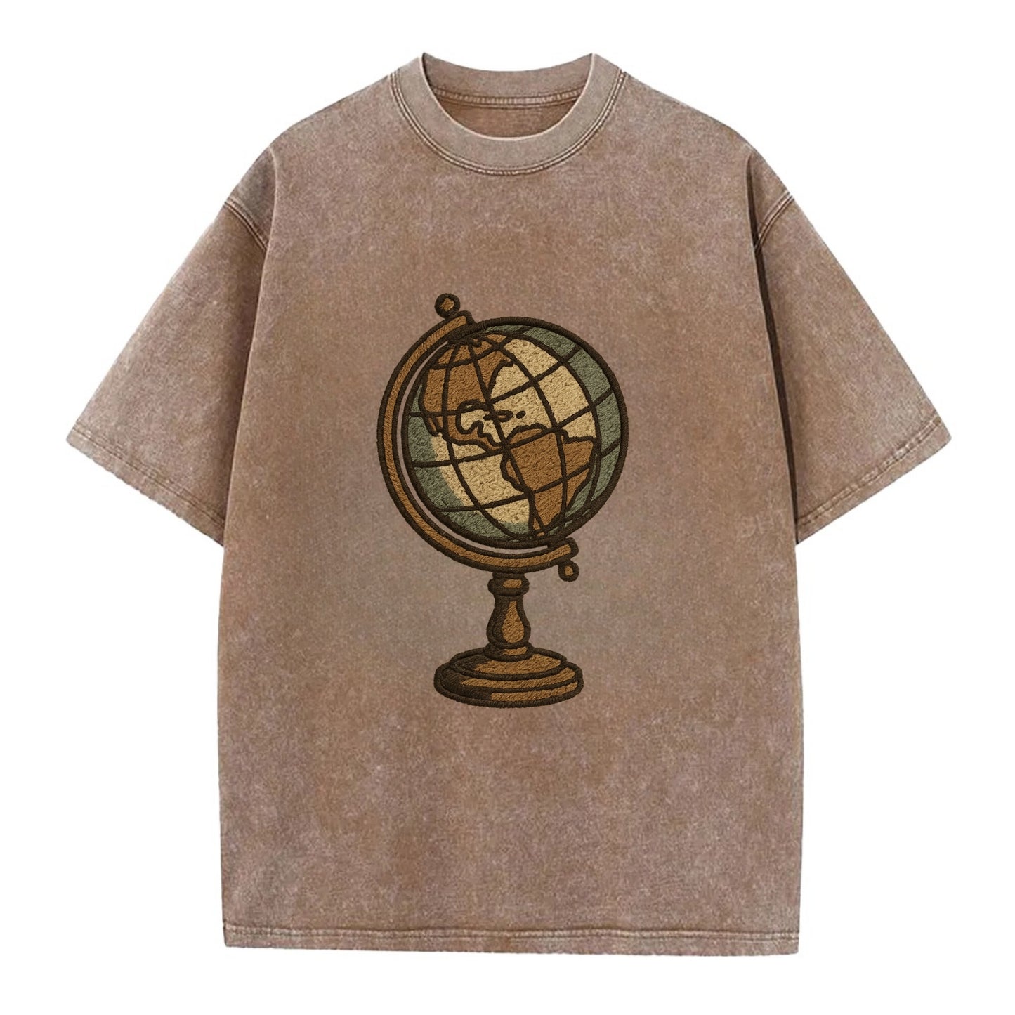 Globe  - Vintage T-shirt - Brown