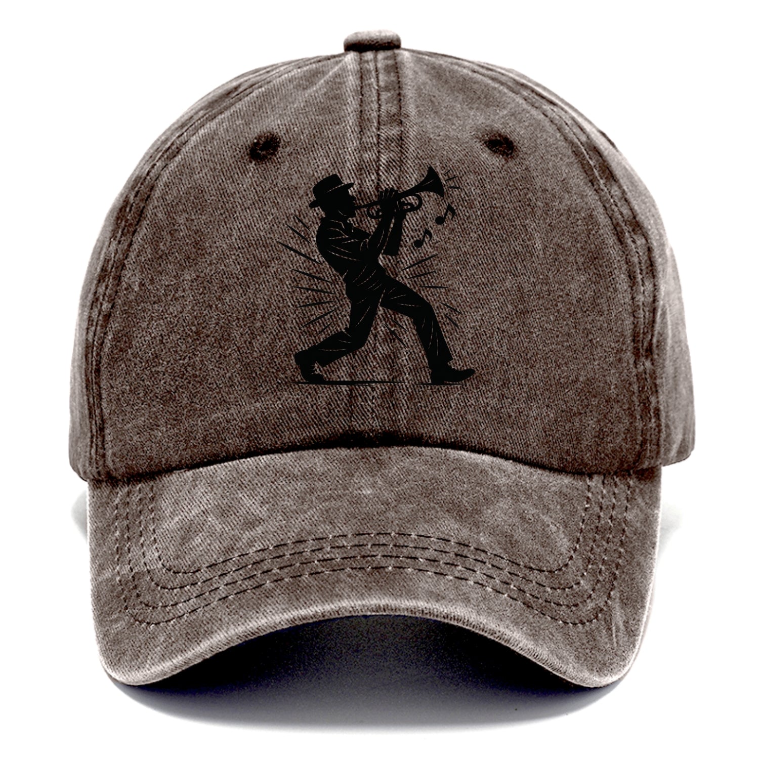 New Orleans jazz musician street corner - Classic Cap - Brown