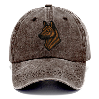 Kai Ken - Modern tiger dog logo with bol - Classic Cap - Brown