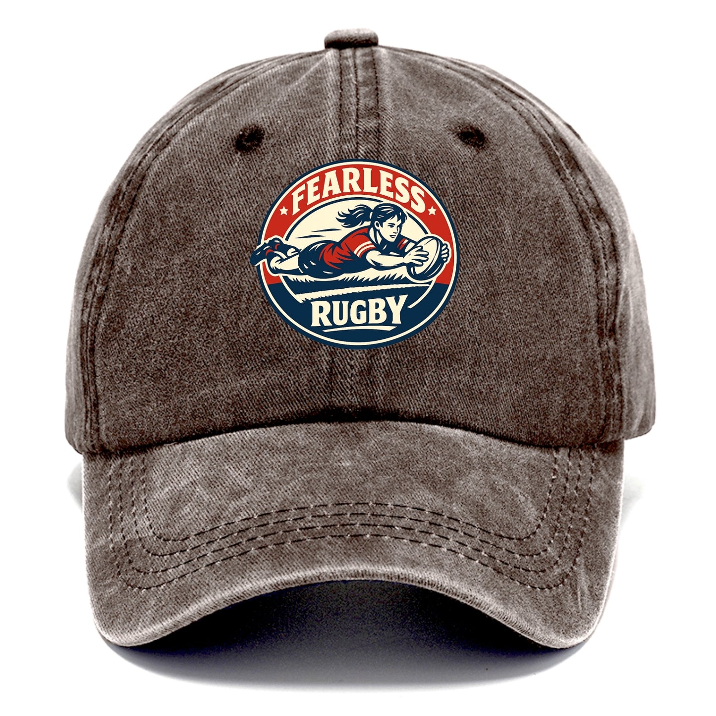 Fearless Try Scorer Emblem - Classic Cap - Brown