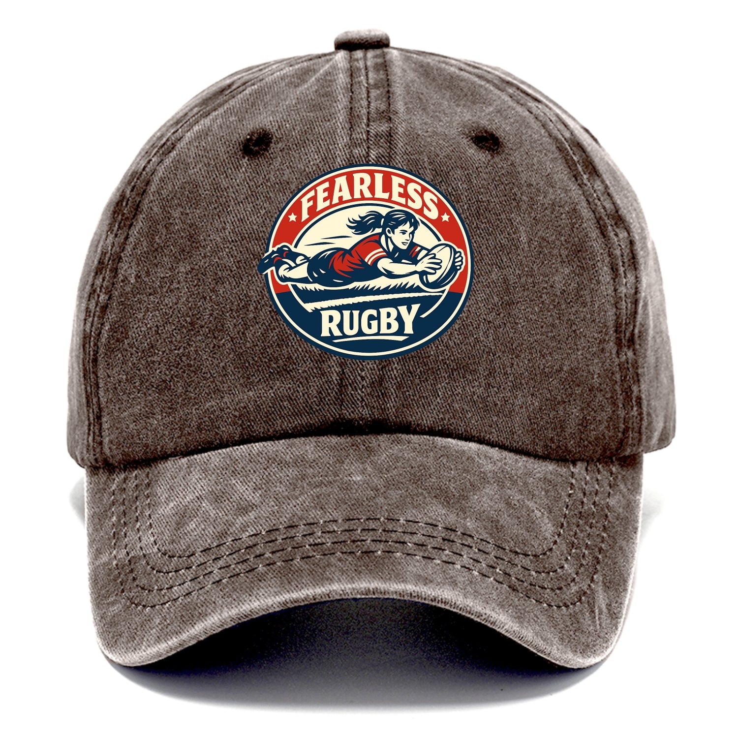 Fearless Try Scorer Emblem - Classic Cap - Brown