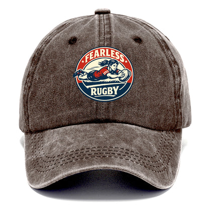 Fearless Try Scorer Emblem - Classic Cap - Brown