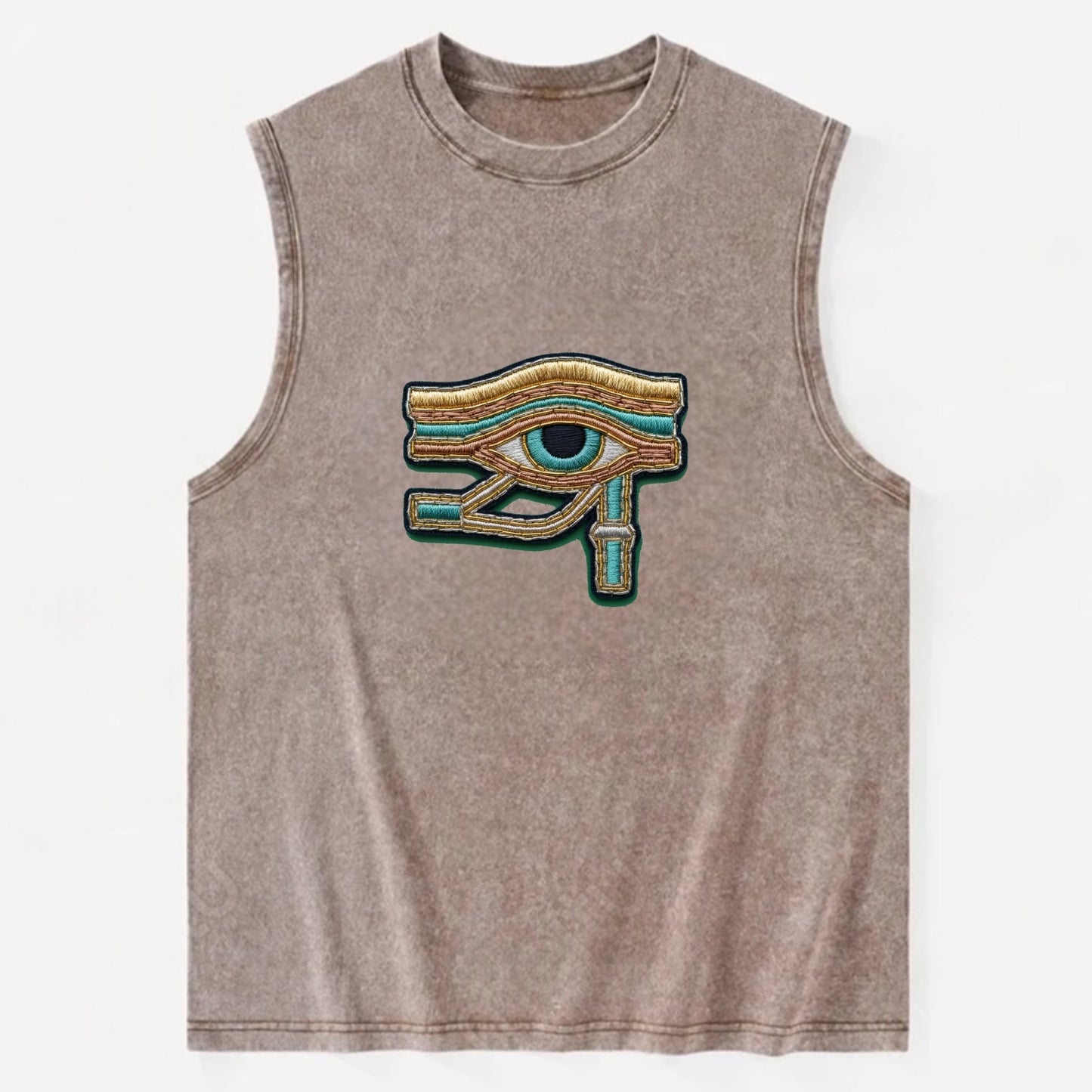Eye of Horus - Vintage Washed Tank - Brown