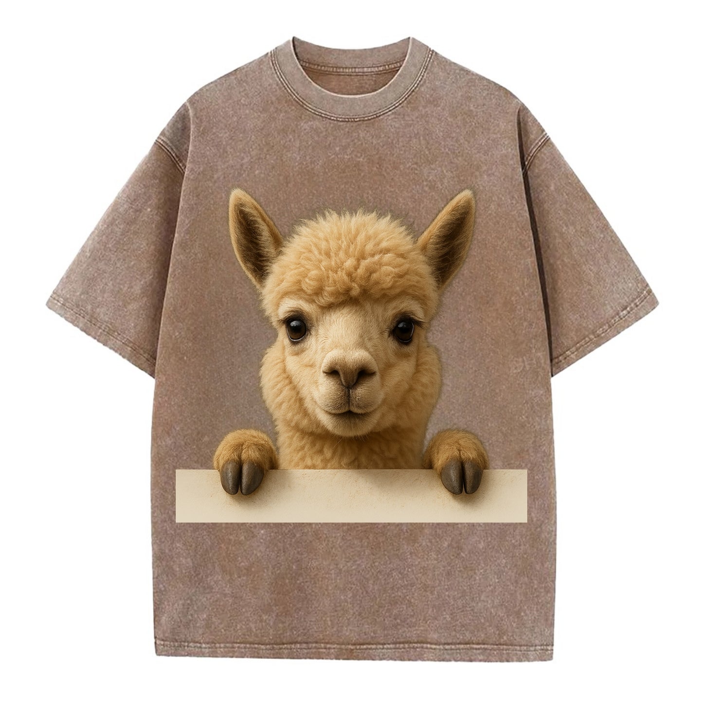 Alpaca  - Vintage T-shirt - Brown