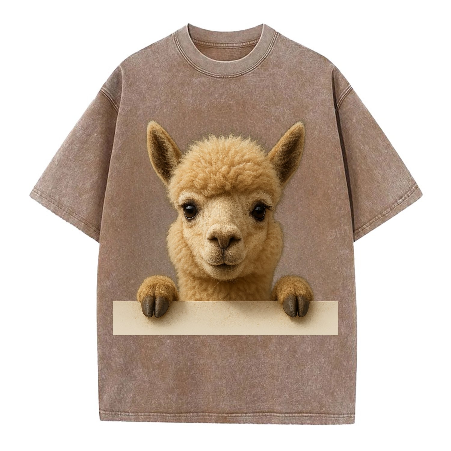 Alpaca  - Vintage T-shirt - Brown