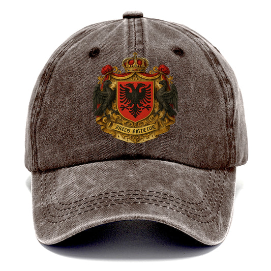 Albania Double Eagle Emblem  - Classic Cap - Brown