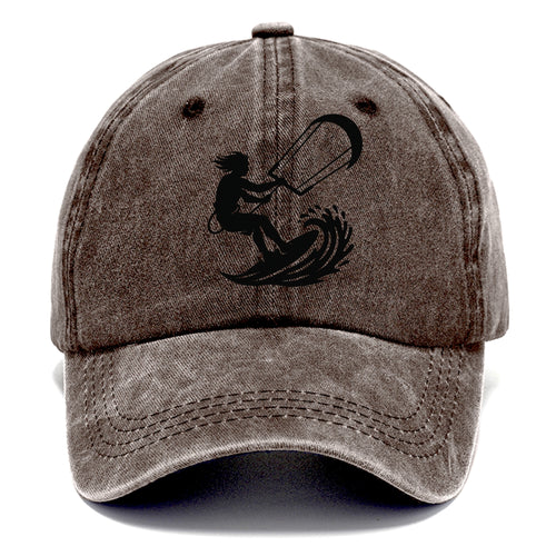 Kite surfer riding wave - Classic Cap
